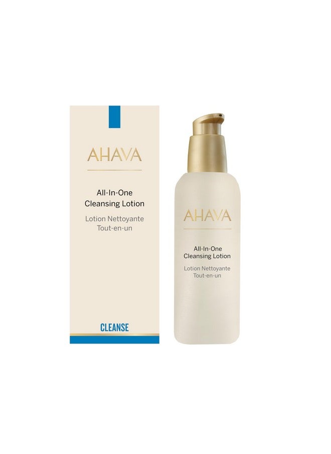 AHAVA All-In-One Toning Cleanser - Skin-Friendly, Soft, Water-Based Formula Gently Removes Dirt, Impurities & Makeup Including Eyes, Rebalances pH, Made with Our Signature Blend Osmoter, 8.5 Fl.Oz