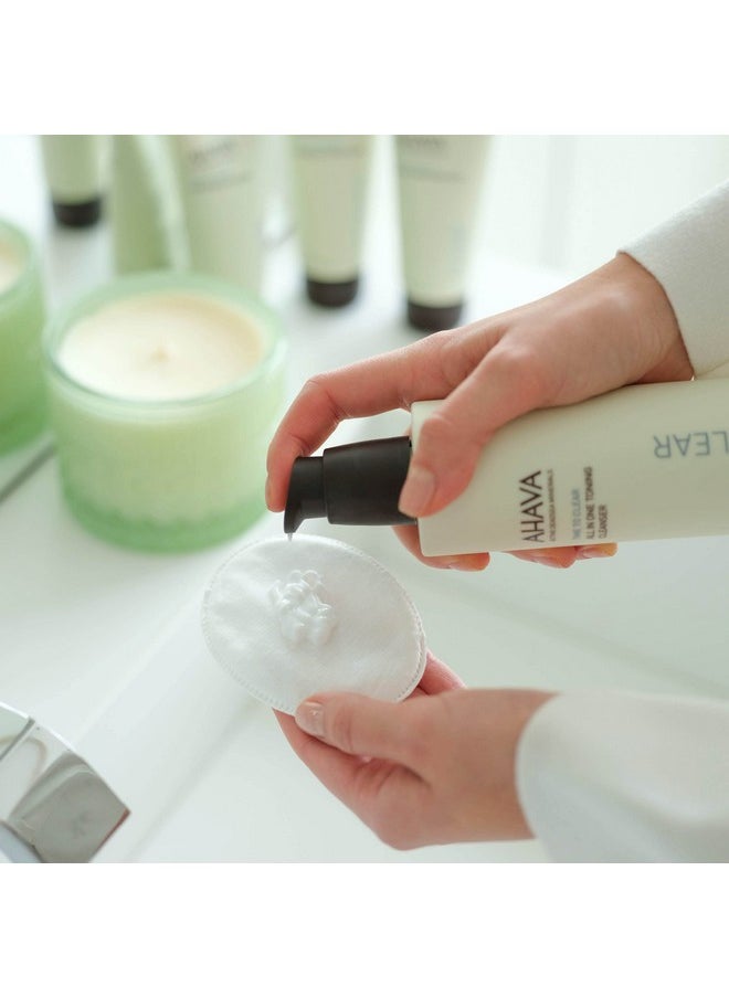 AHAVA All-In-One Toning Cleanser - Skin-Friendly, Soft, Water-Based Formula Gently Removes Dirt, Impurities & Makeup Including Eyes, Rebalances pH, Made with Our Signature Blend Osmoter, 8.5 Fl.Oz