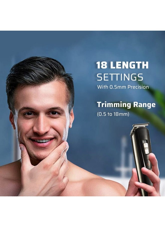 Ng 1151 All In One 100% Waterproof Corded N Cordless: 60 Minutes Runtime Grooming Kit For Men (Black)