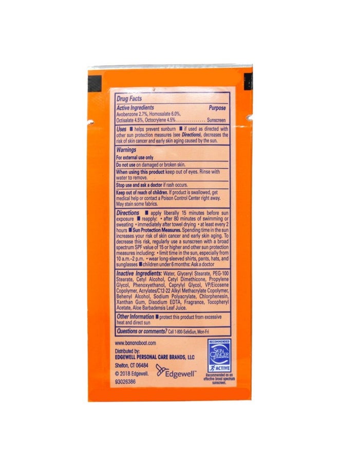 Banana Boat Sport Sunscreen, SPF 30 Protection lotion, Travel Packets, 0.4 Fl Oz (Pack of 24)