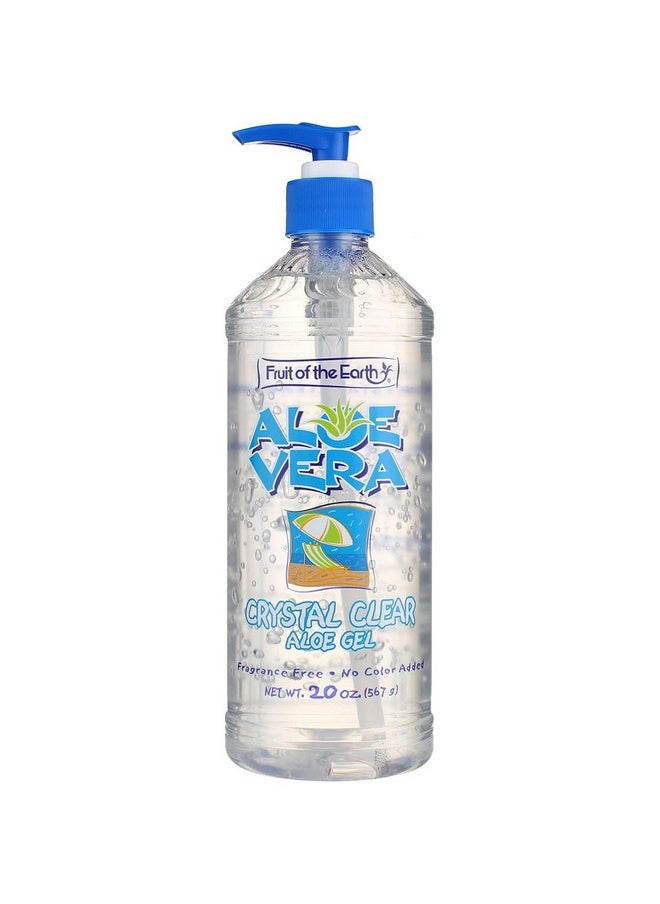 Fruit of the Earth Aloe Vera Crystal Clear Aloe Gel,20 oz (Pack of 3)