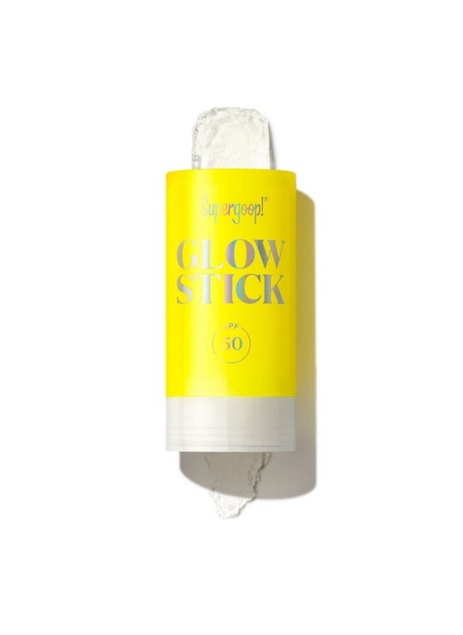 Supergoop! Glow Stick, 0.7 oz - SPF 50 PA++++ Dry Oil Sunscreen Stick for Face & Body - Brightens & Hydrates for a Healthy Glow - Mess-Free, Travel-Friendly SPF