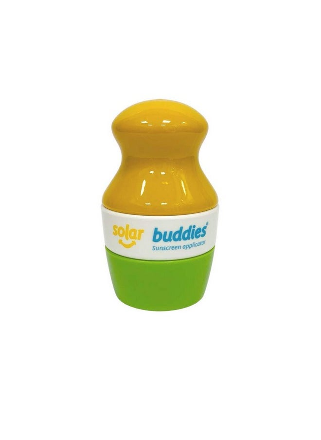 Solar Buddies Sunscreen Applicator - Single Green - BPA-Free Refillable Roll on Sponge Sunscreen, Suncream & Lotion Applicator For Kids, Adults & Families - Holds 3.4fl oz, Perfect Size for Travel
