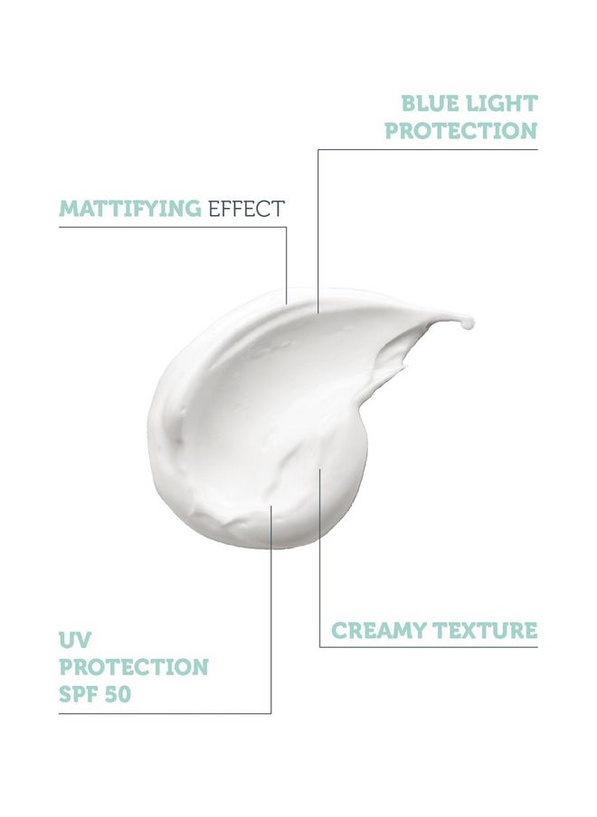 The Purest Solutions Dry-Touch Protection (Mattifier & Oil Control Moisturizer SPF 50+) - Combined with Witch Hazel & Bilberry - Oily Skin Type - Vegan | Cruelty Free | Eco Friendly (1.69 fl. oz)
