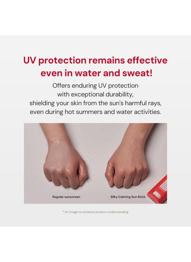 THANKYOU FARMER Sun Project Silky Calming Sun Stick SPF50+ PA++++, Water-Resistant, Matte Finish, Calamine and Centella Asiatica, Korean Sunscreen Stick Face, Travel Size, Korean Sunscreen for Face
