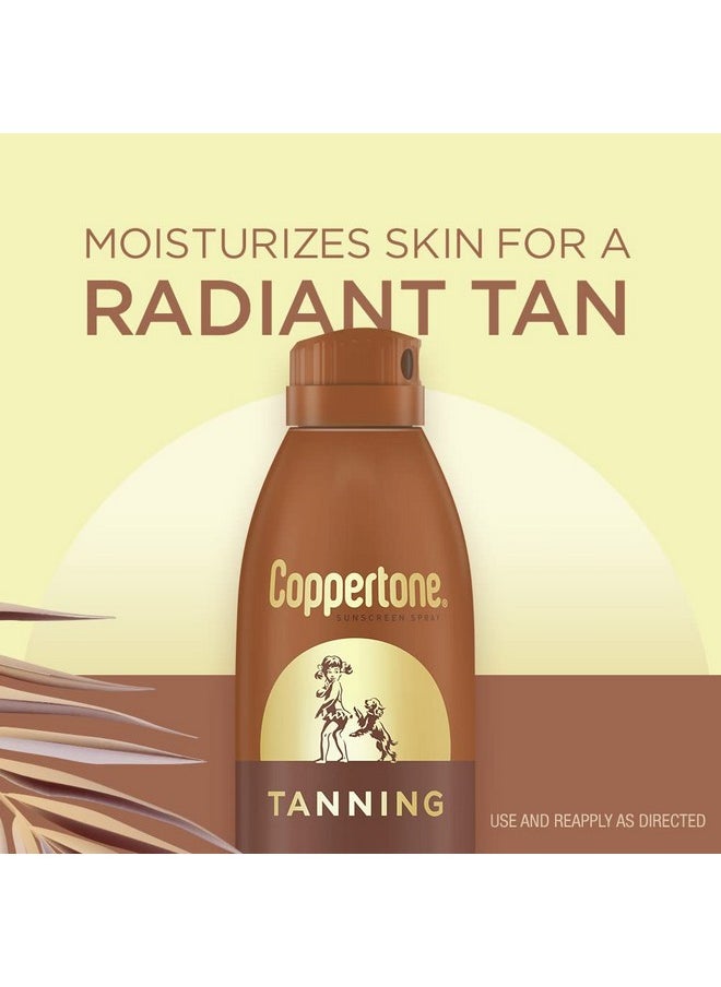 Coppertone Tanning Sunscreen Spray, SPF 15 Broad Spectrum Tanning Sunscreen, Water Resistant Sunscreen, 5.5 Oz