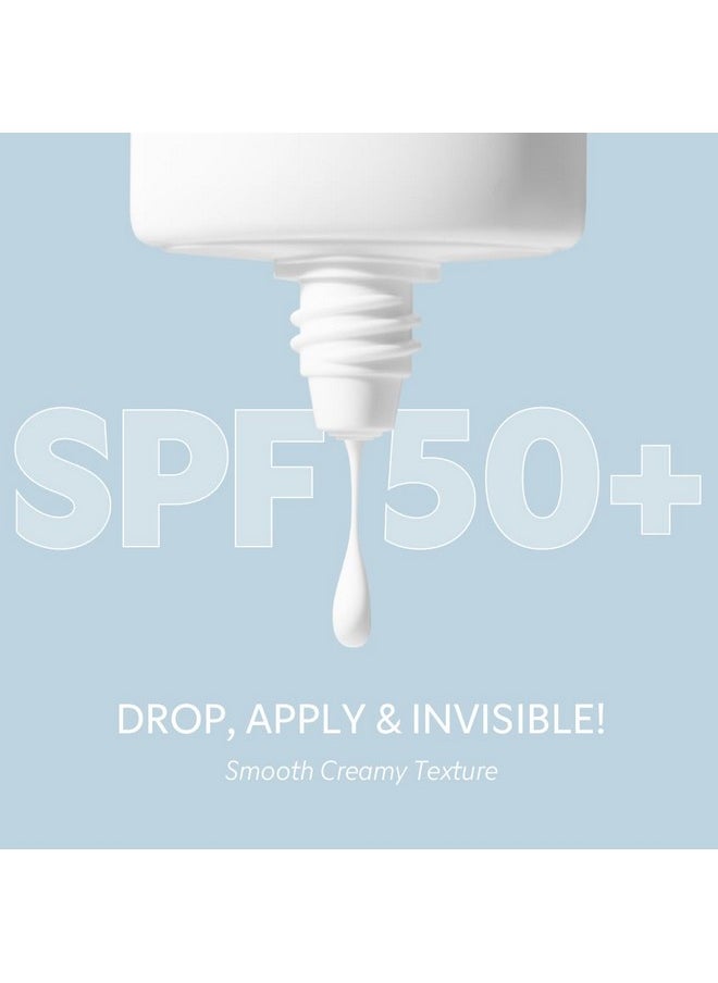 TIRTIR Hydro UV Shield Sunscreen | SPF 50+ UVA/UVB Protection, Lightweight, No White Cast, Non-greasy, Korean Sunscreen, 1.69 Fl Oz (Pack of 1)