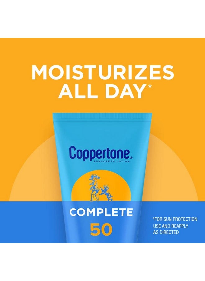Coppertone Complete Sunscreen Lotion, SPF 50 Sunscreen, 7 Oz