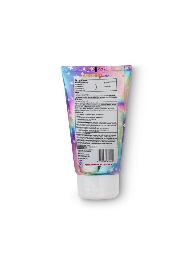 Seastar Sparkle - Cosmic Marshmallow Scented Glitter Sunscreen Lotion - SPF 50 - Biodegradable Sunscreen, Kids, Water Resistant, Glitter lotion, Cruelty Free, Kids Lotion, Made in USA, 3.4oz