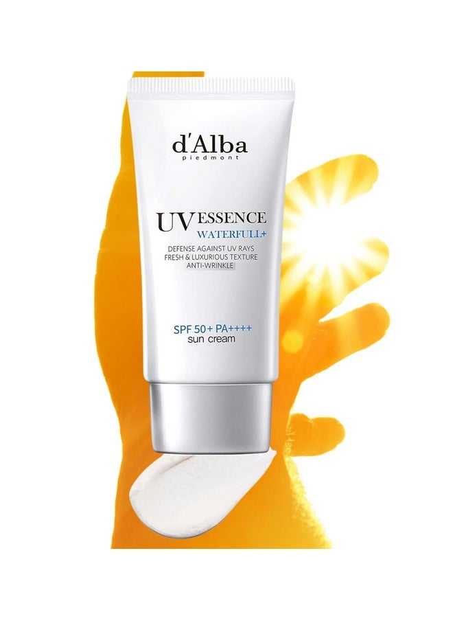 d'Alba Piedmont [ORIGINAL] UV Essence Sunscreen for Face SPF 50+ Face Moisturizer Ultra Violet Protection White Truffle Sun Cream Hydrate Skin and Decrease Wrinkles