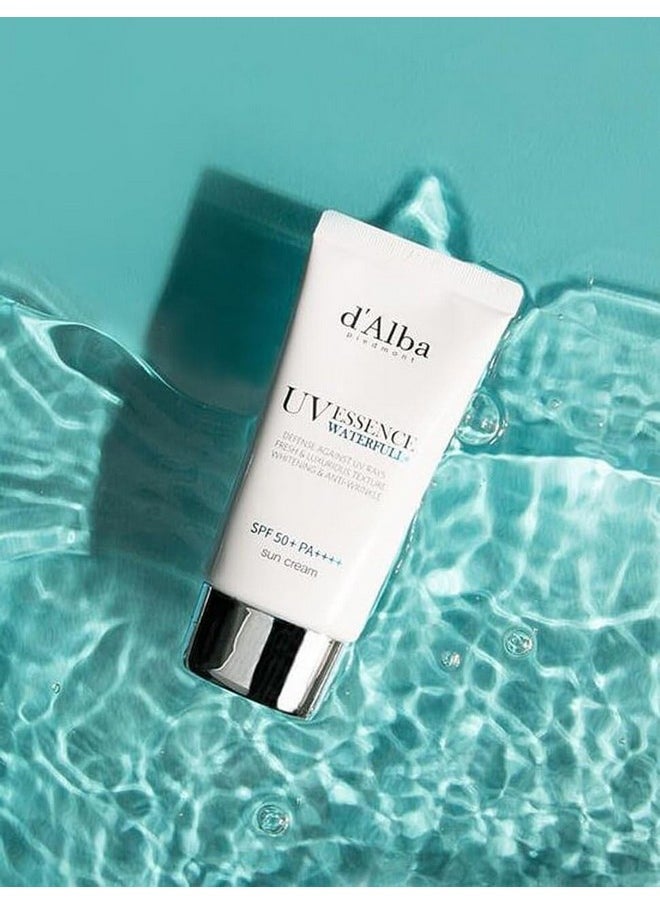 d'Alba Piedmont [ORIGINAL] UV Essence Sunscreen for Face SPF 50+ Face Moisturizer Ultra Violet Protection White Truffle Sun Cream Hydrate Skin and Decrease Wrinkles