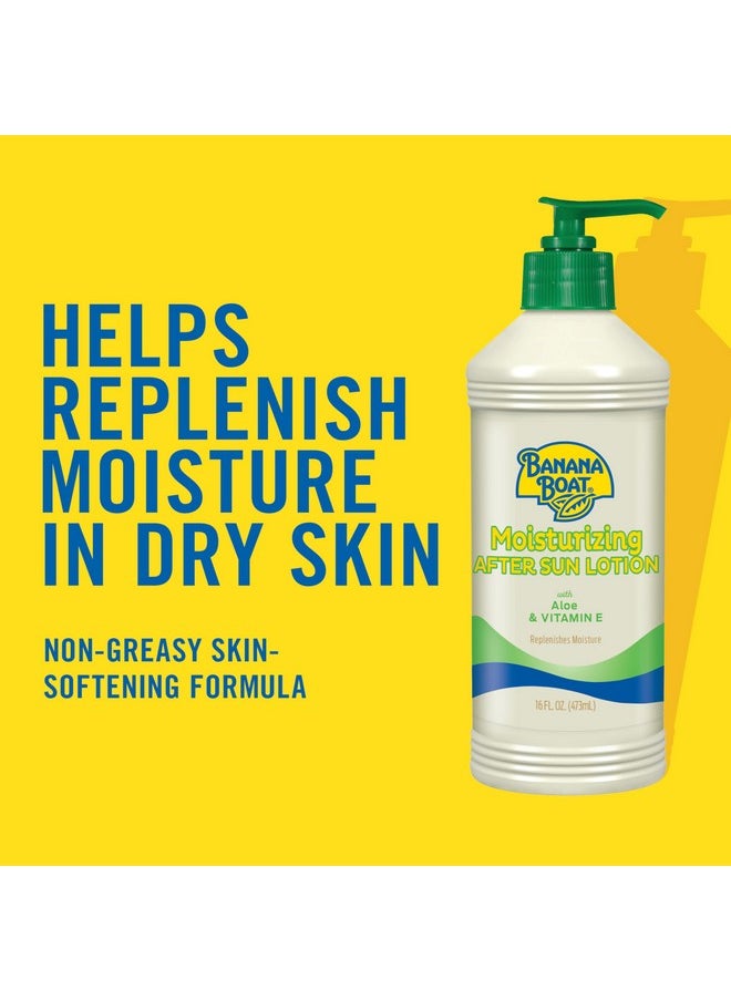 Banana Boat Moisturizing After Sun Lotion with Aloe and Vitamin E, 16oz | After Sun Care, Banana Boat After Sun Lotion, Sunburn Relief, 16oz