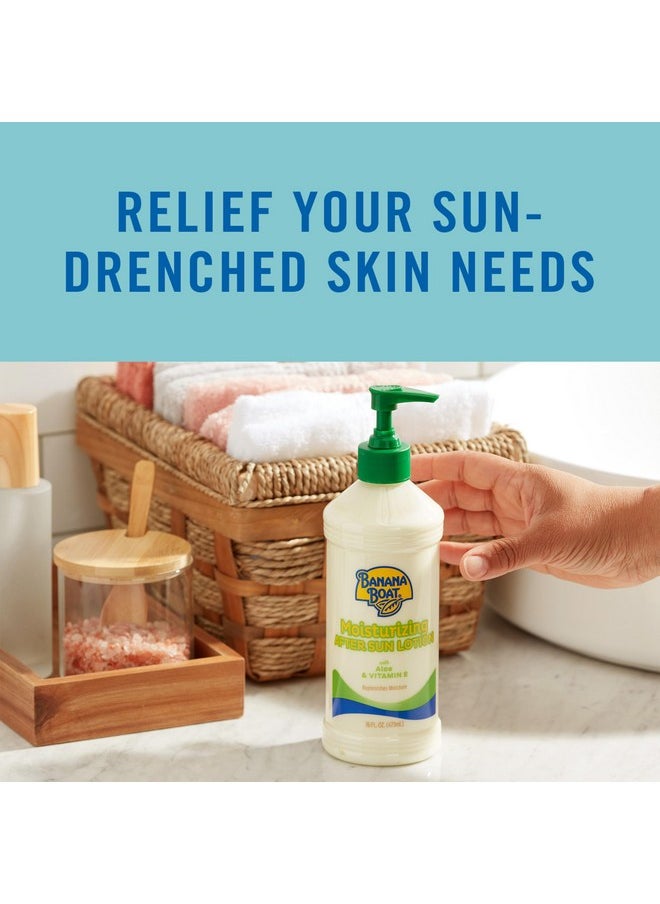 Banana Boat Moisturizing After Sun Lotion with Aloe and Vitamin E, 16oz | After Sun Care, Banana Boat After Sun Lotion, Sunburn Relief, 16oz