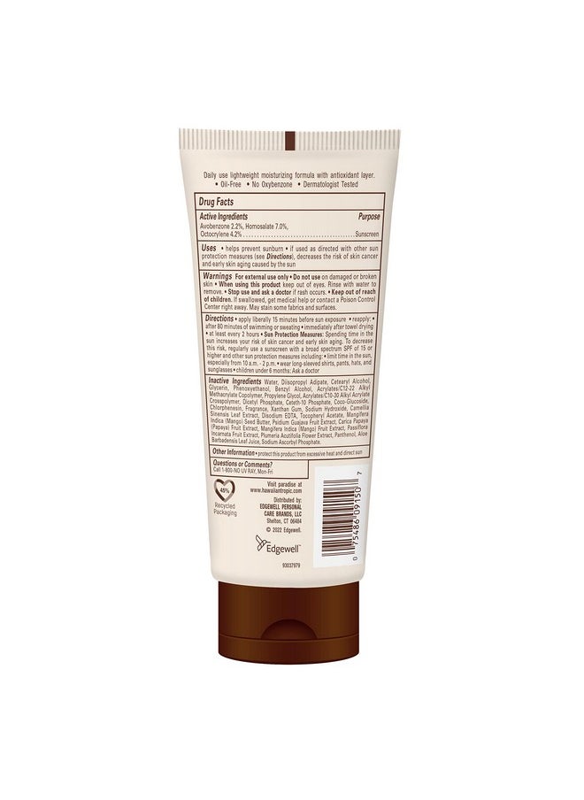 Hawaiian Tropic Skin Defense Sunscreen Lotion SPF 30, 6oz | SPF 30 Sunscreen Lotion with Green Tea Extract, Sunscreen Body Lotion, Oxybenzone Free Sunscreen, 6oz