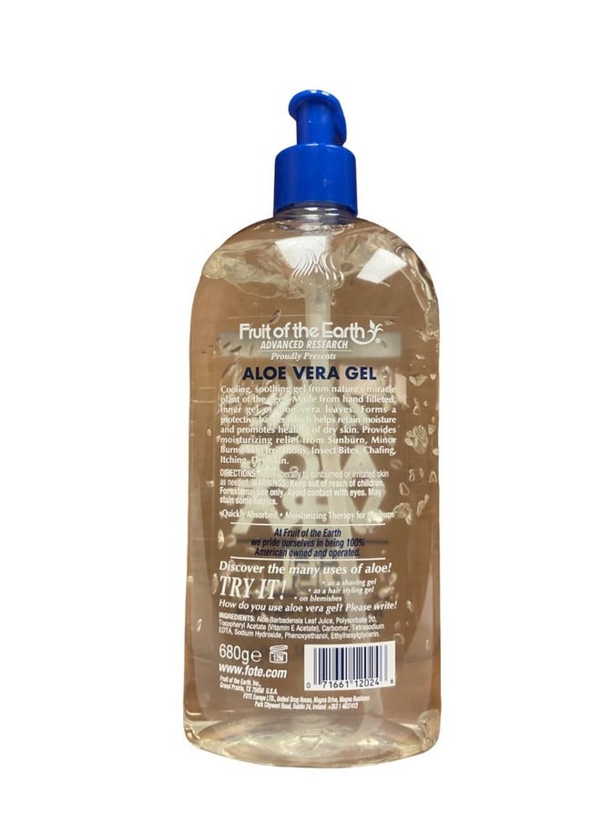 Fruit of the Earth Aloe Vera 100% Gel 24 oz (Pack of 3)