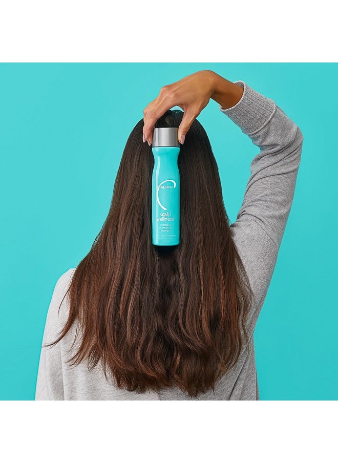Malibu C Scalp Wellness Hair Shampoo - Sulfate-Free & Moisturizing Shampoo for Dry Scalp - Nourishing Scalp Care with Essential Oils and Surfactant Technology (9 oz)
