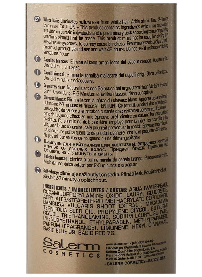 Salerm Shampoo For White Hair, 16.8 Ounce