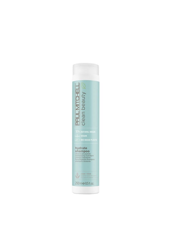 Paul Mitchell Clean Beauty Hydrate Shampoo, Replenishes Hair, Adds Moisture, For Dry Hair, 8.5 fl. oz.