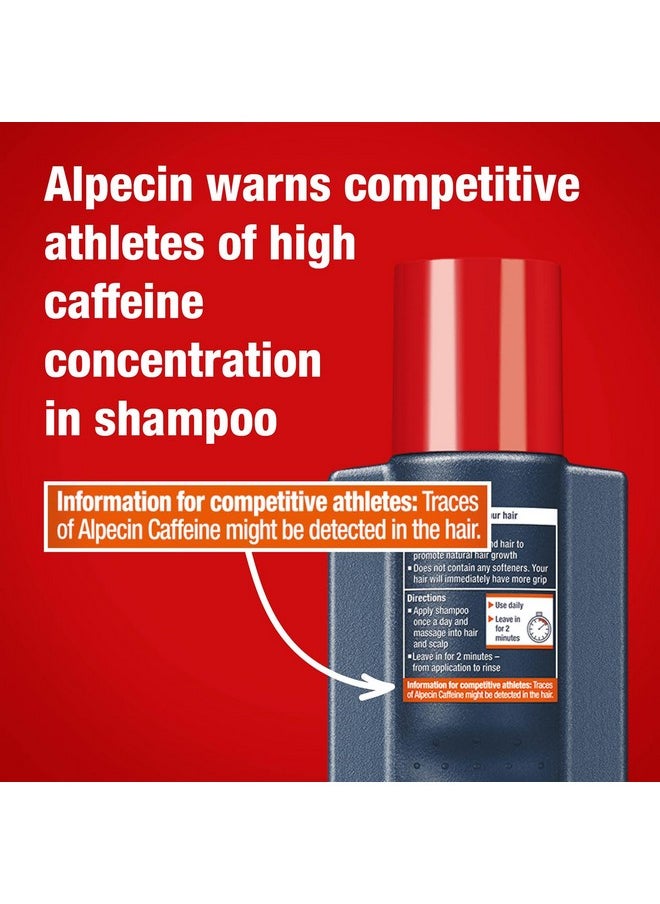 Alpecin C1 Caffeine Shampoo 12.68 fl oz, Hair Performance Enhancer Promotes Natural Hair Growth and Thickness, Energizes Hair and Scalp, Leaves Hair Feeling Stronger