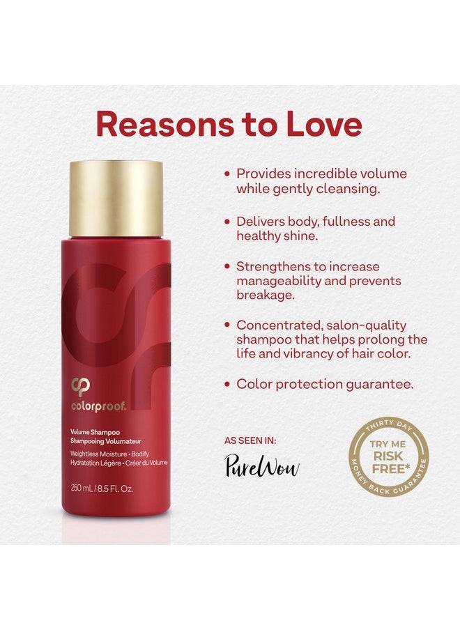 Colorproof Volume Shampoo for Women 8.5 Fl. Oz. Volume Shampoo, White Nectarine Scent, Sulfate Free Shampoo