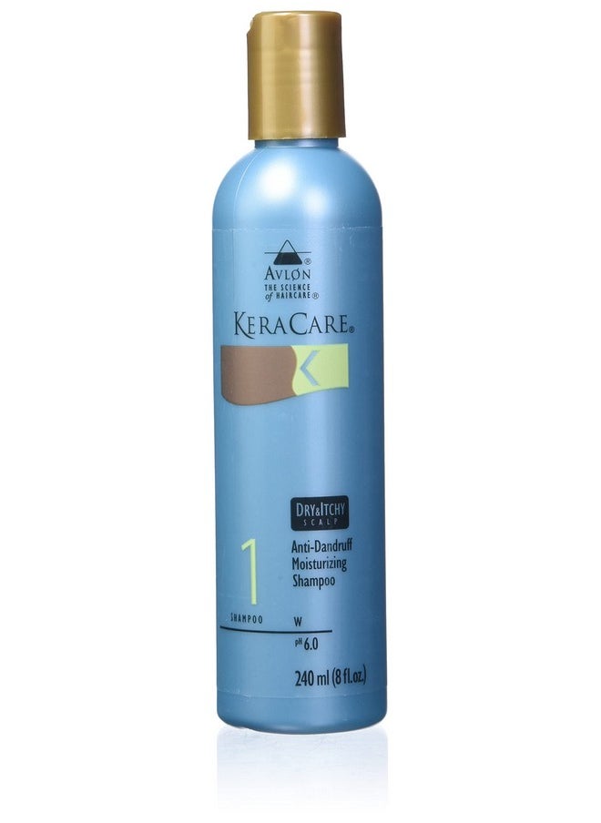 KeraCare Moisturizing Shampoo,8 oz - Sulfate Free, Relieves Dry and Itchy Scalp Conditions, Eliminates Flakes, Liquid Volume 240 ml