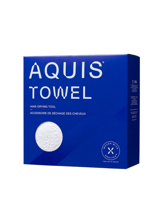 AQUIS Towel Hair-Drying Tool, Water-Wicking, Ultra-Absorbent Recycled Microfiber