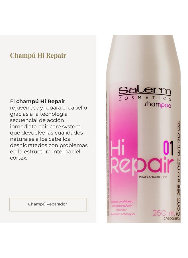 Salerm Cosmetics 01 Hi Repair Shampoo, 9 Ounce