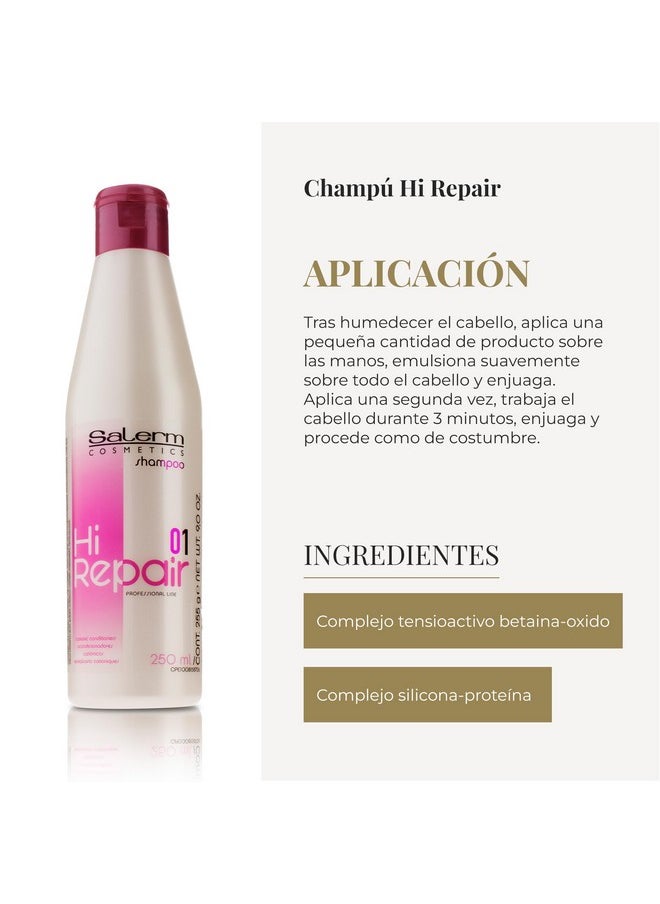 Salerm Cosmetics 01 Hi Repair Shampoo, 9 Ounce