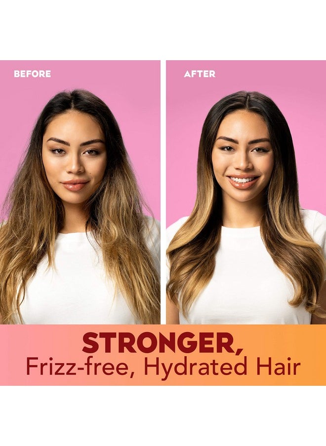 OGX Frizz-Free + Keratin Smoothing Oil Shampoo, 5 in 1, for Frizzy Hair, Shiny Hair