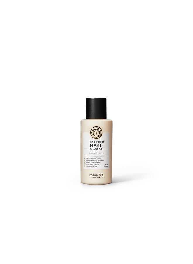 Maria Nila Head & Hair Heal, Shampoo 3.4 Fl Oz, Soothing Aloe Vera for dry & itchy scalps, 100% Vegan & Sulfate/Paraben free