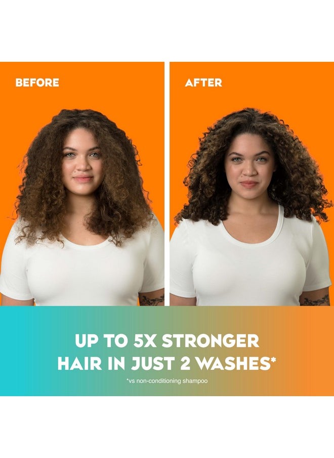 OGX Quenching + Coconut, Curl-Defining Shampoo, Hydrating & Nourishing Curly Hair Shampoo with Coconut Oil, Citrus Oil & Honey, Paraben, Sulfate-Free Surfactants, 13 floz