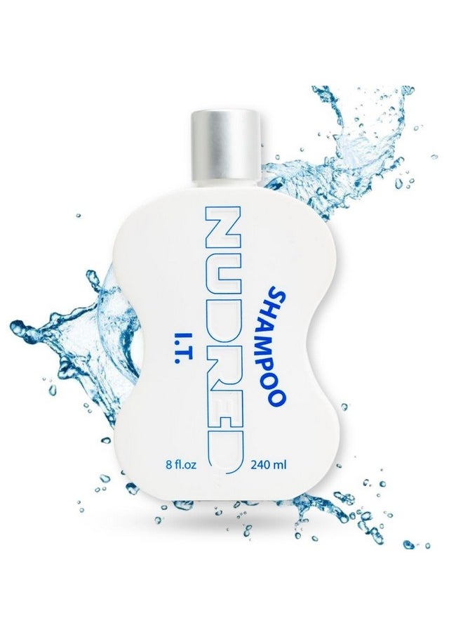 Nudred Shampoo I.T., Shampoo for Black Women & Men, Clean Wash for Curly Hair, Sculpted Hair Coils, Curls, Twists & Locs Hair Care, Strengthening Shampoo for Natural Hair, Paraben & Sulfate Free, 8 Oz