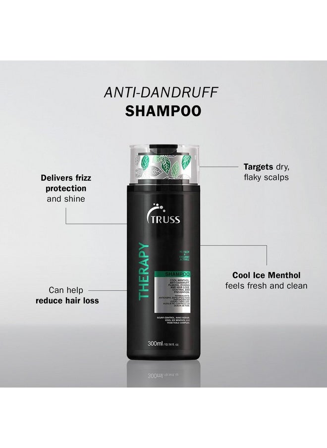 TRUSS Therapy Shampoo - Anti Dandruff Shampoo + Dry Scalp Treatment - Help Prevent Hair Loss and Reduce Oiliness While Protecting Against Dandruff and Allergies (300 ml)