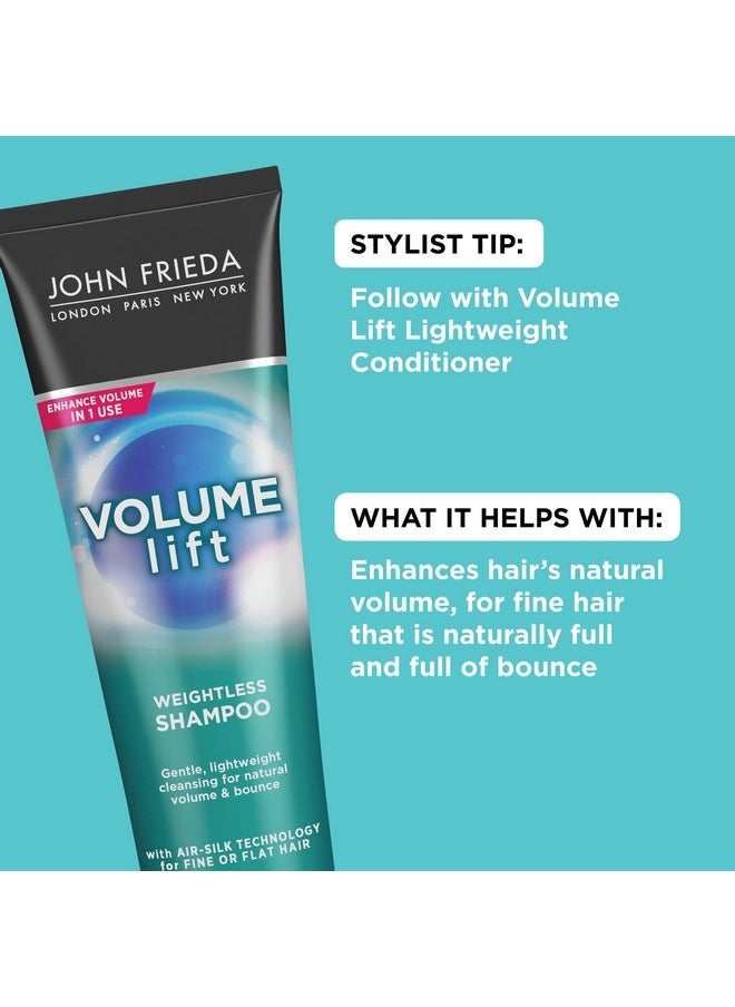John Frieda Volume Lift Lightweight Shampoo for Natural Fullness, 8.45 Ounces, Safe for Color-Treated Hair, Volumizing Shampoo for Fine or Flat Hair