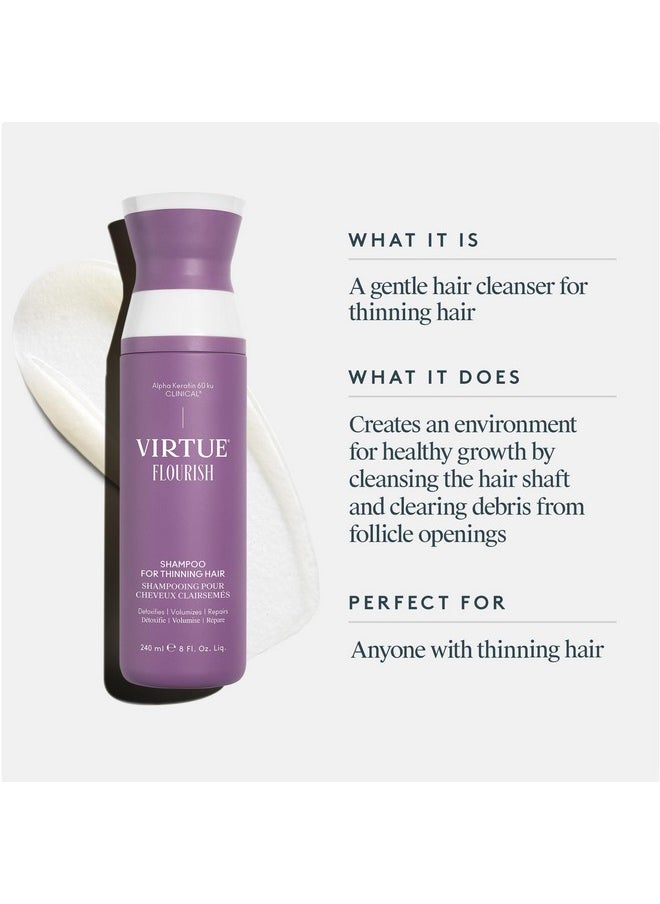 Virtue Flourish Shampoo for Thinning Hair | Detoxifies, Volumizes, Repairs Thinning Hair