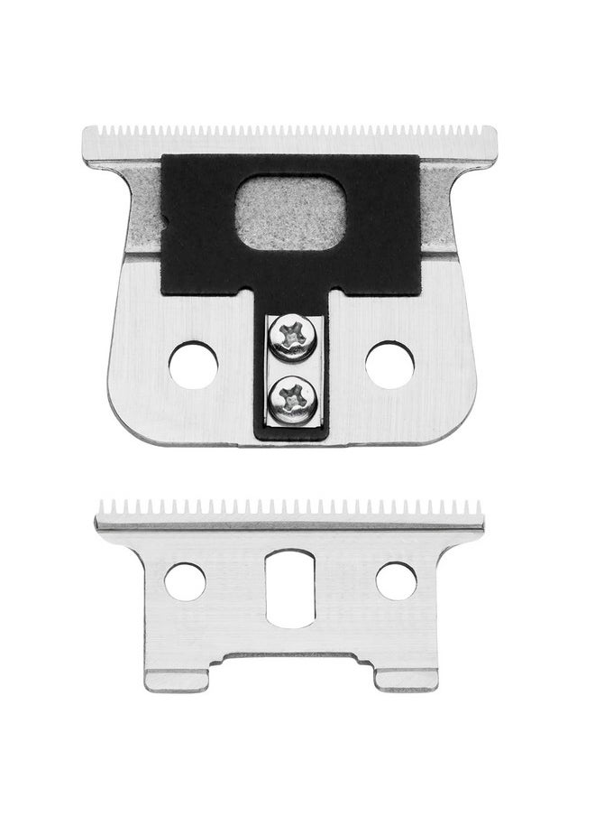 Andis T-Blade Replacement for T-Outliner, GTO, GO, and SLS Trimmers - Close Cutting, Zero Gapped, Silver