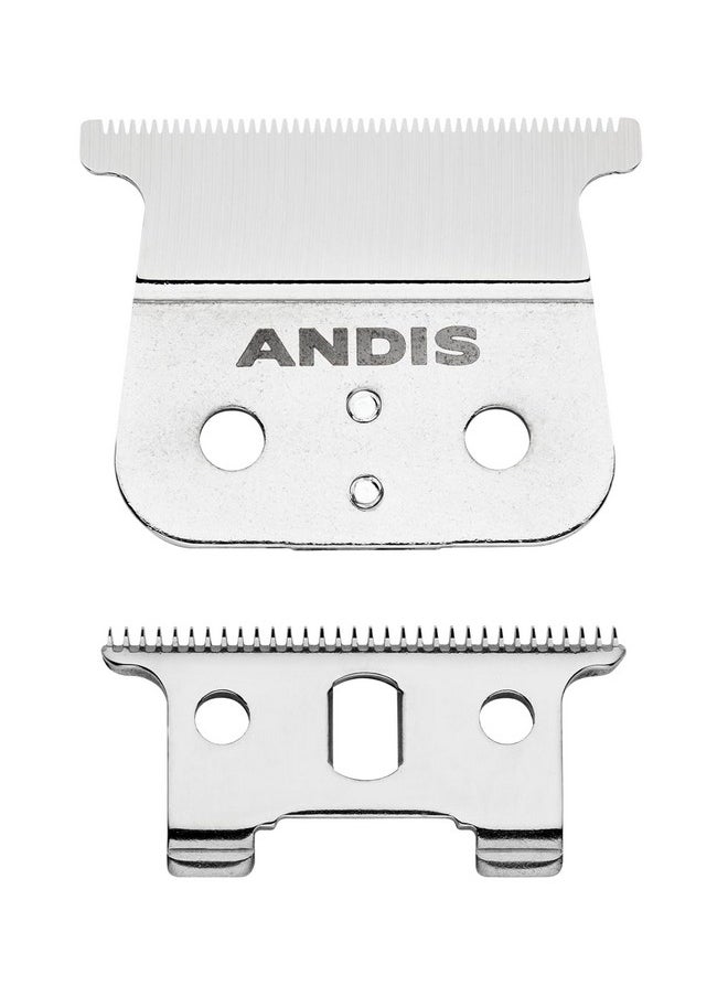 Andis T-Blade Replacement for T-Outliner, GTO, GO, and SLS Trimmers - Close Cutting, Zero Gapped, Silver