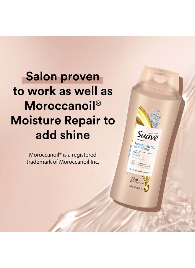 Suave Professionals Shine Shampoo Moroccan Infusion 28 Oz(Pack of 4)