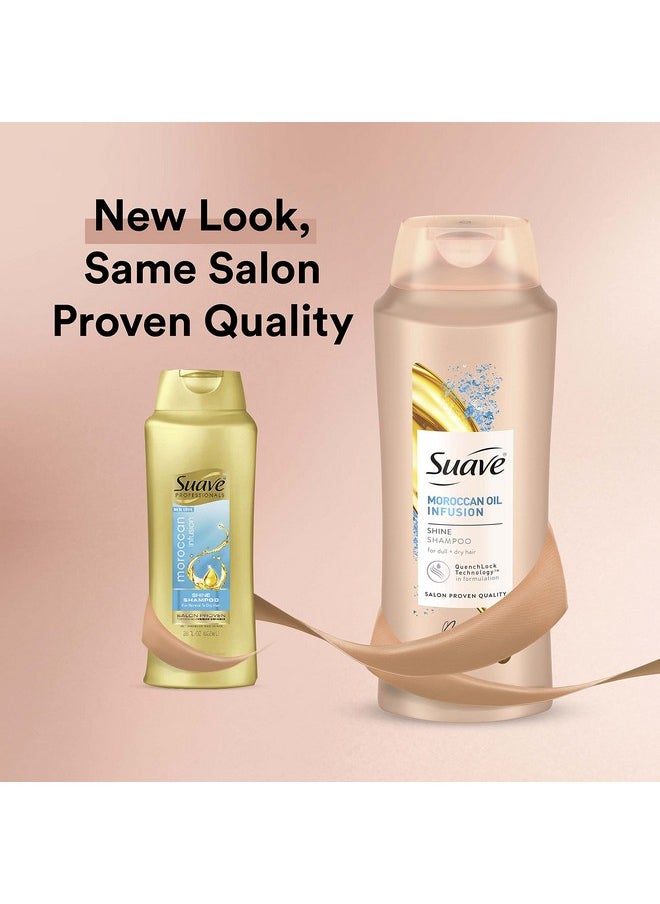 Suave Professionals Shine Shampoo Moroccan Infusion 28 Oz(Pack of 4)