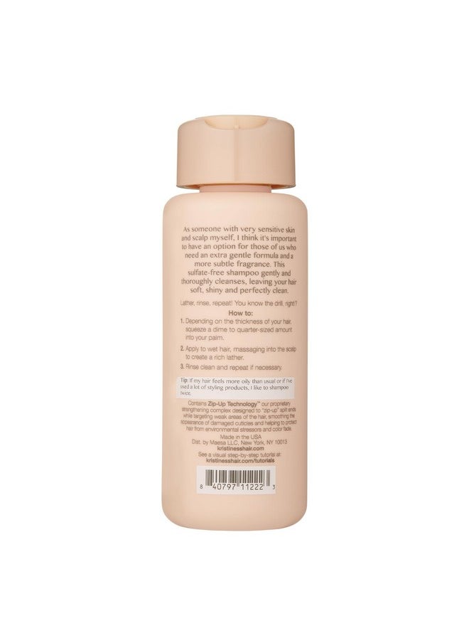 Kristin Ess Hair Extra Gentle Shampoo for Sensitive Skin + Scalp, Gently Cleanses, Nourishing + Calming Shampoo, Vegan, Sulfate Free, Color Safe + Keratin Safe, 10 fl oz