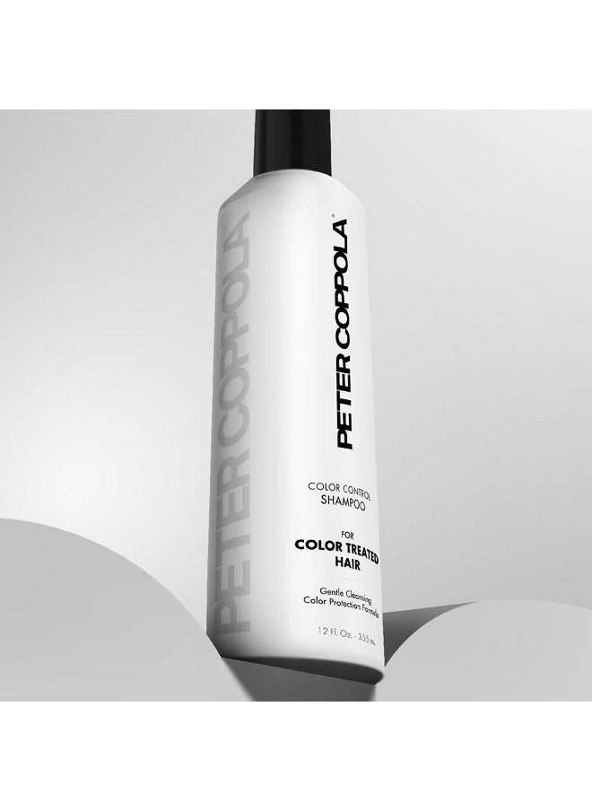 PETER COPPOLA Color Control Sulfate-Free Shampoo - Gentle Cleansing, Color Safe Shampoo, Long Lasting Color Vibrancy For Keratin Smooth, Color-Treated Hair (12 Fl Oz)