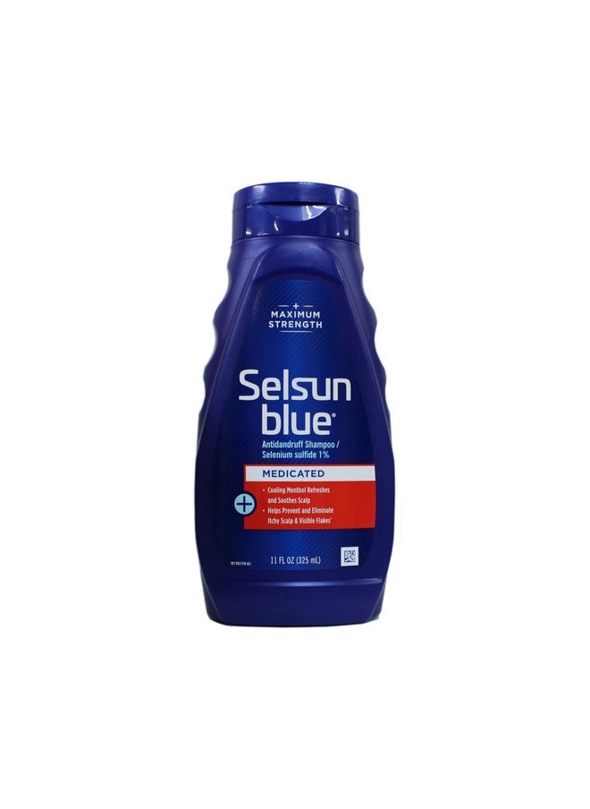 Selsun Blue Dandruff Shampoo 11 oz. Medicated (Pack of 6)