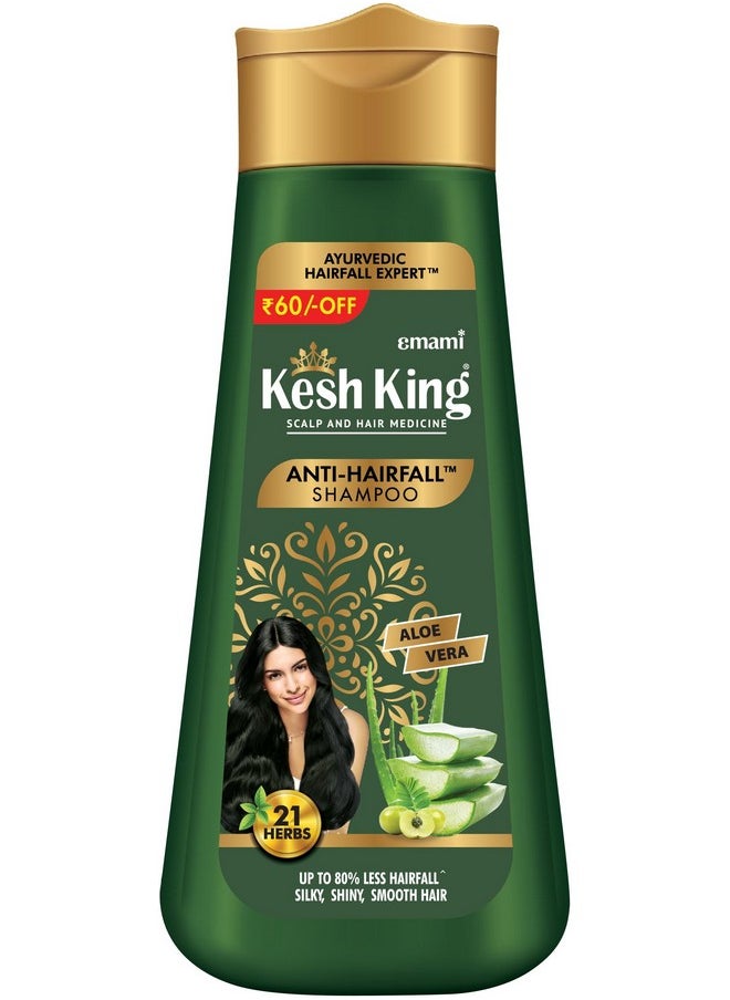 KESH KING Anti Hairfall Shampoo | with Ayurvedic Herbs & Aloe Vera | Provides Healthy Nourished Scalp | for Shiny Smooth Hair | 11.49 Fl Oz/340ml