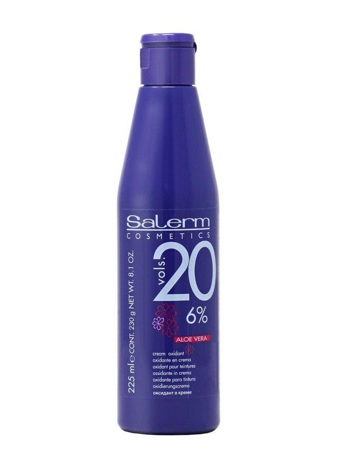 Salerm Cosmetics Cream Oxidant Volume 20 with Aloe Vera, 8.1 Ounce