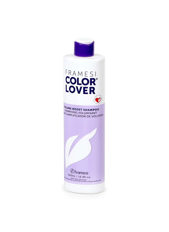 Framesi Color Lover Volume Boost Shampoo, 16.9 fl oz, Sulfate Free Shampoo with Quinoa and Aloe Vera, Color Treated Hair