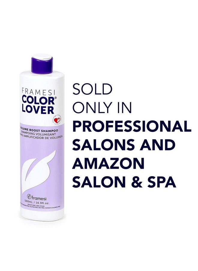 Framesi Color Lover Volume Boost Shampoo, 16.9 fl oz, Sulfate Free Shampoo with Quinoa and Aloe Vera, Color Treated Hair