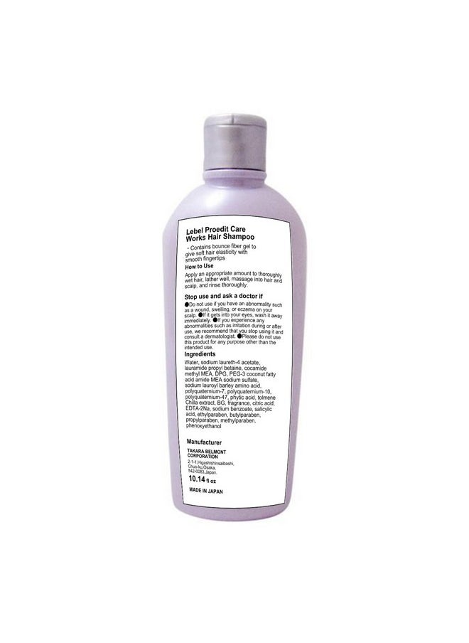 Lebel Proedit Care Works Hair Shampoo Bounce Fit - 300ml