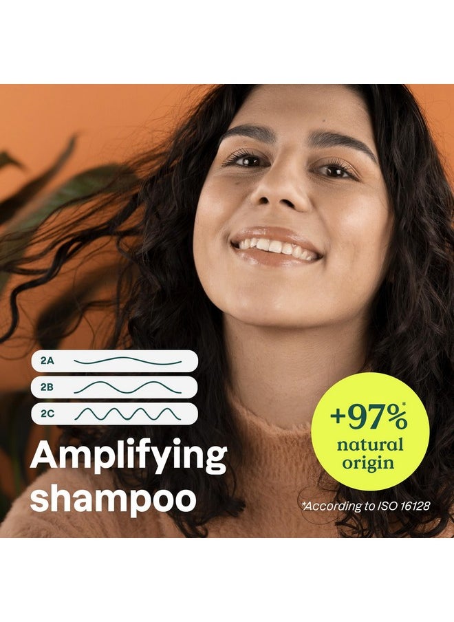 ATTITUDE Amplifying Shampoo for Curly Hair with Coconut Oil, EWG Verified, Vegan and Naturally Derived Ingredients, 2a, 2b, 2c Curl Type, Gives body to Curls, 16 Fl Oz