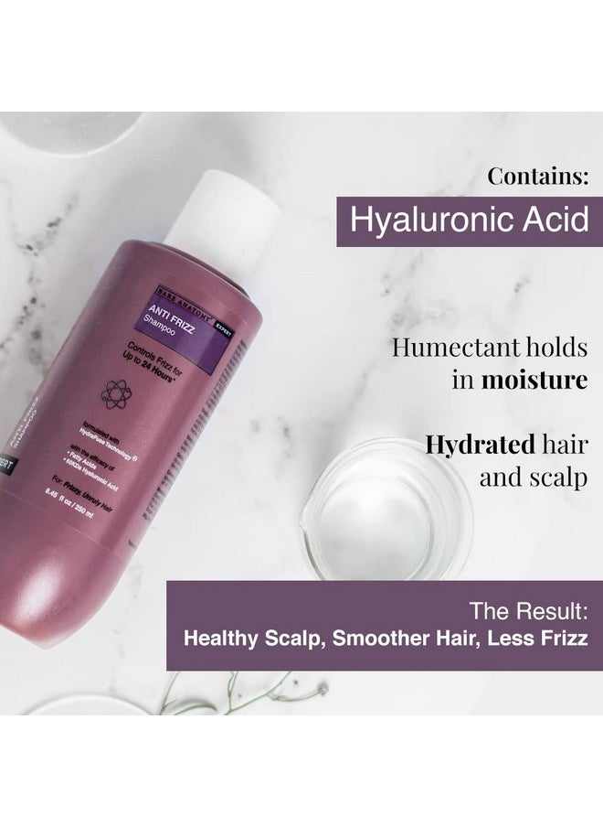 Bare Anatomy Anti Frizz Shampoo, Frizz Control Upto 24 Hours, Powered By Hyaluronic Acid & Fatty Acids, Dry & Frizzy Hair, Smooth, Shiny & Frizz Free Hair For Unisex, 250ml