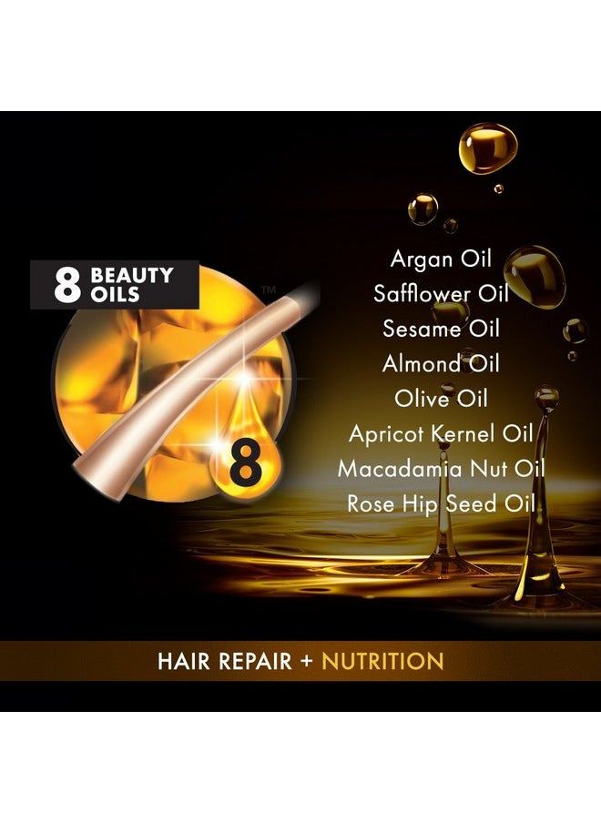 GLISS Hair Repair Shampoo, Oil Nutritive for Longer Hair Prone to Split Ends, 13.6 Ounces (Pack of 3)